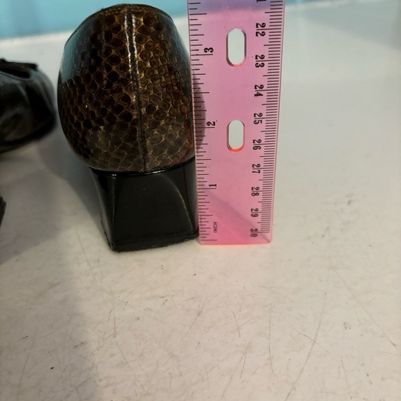 Vintage Ingledews Grenada Spanish Collection patent leather block heels  size 5 - Picture 4 of 12